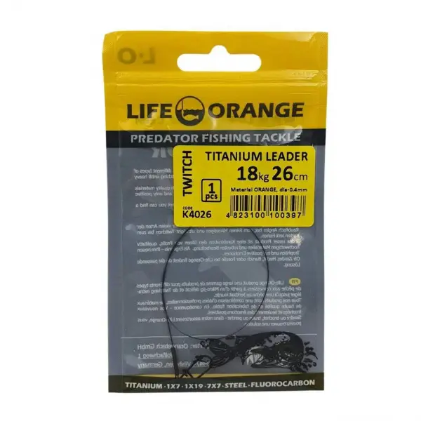 Premium Struna Titan Orange Titanium Leader 1buc