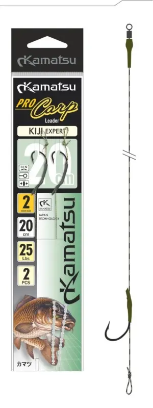 Calitate înaltă Rig Crap Kamatsu Pro Carp Kiji Expert 2buc/plic