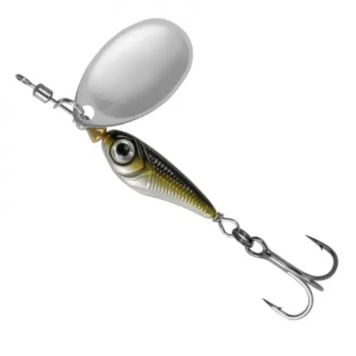 Plată sigură Lingurita Rotativa Rapture Crazy Spinner Minnow, 14g, Culoare 1