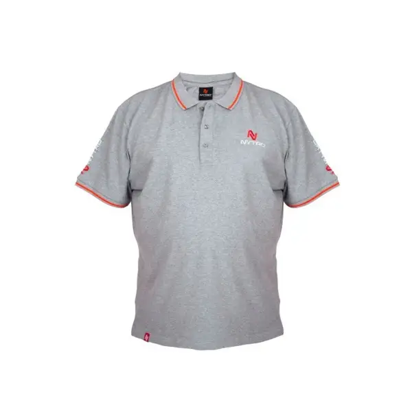 Tricou Polo Nytro Light Marl Grey Shirt Reduceri