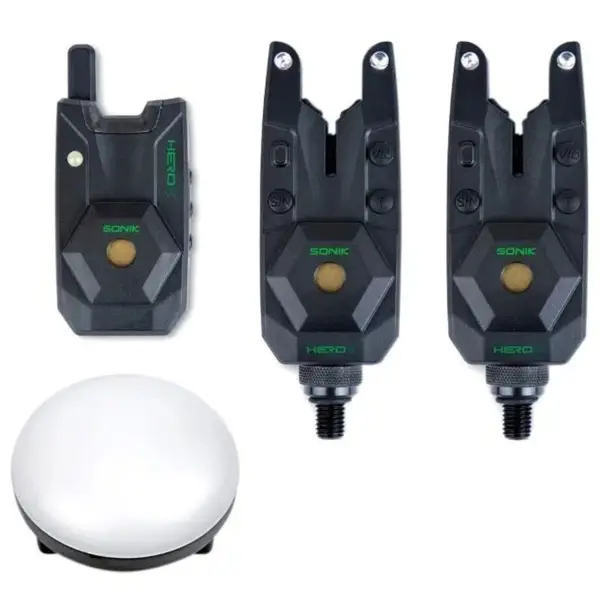 Cumpărături sigure Set Avertizoare + Statie Sonik Herox 2+1 (Rosu+ Albastru)+Lampa Cort