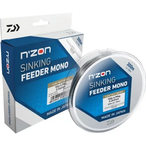 Fir Monofilament Daiwa N'Zon Sinking Feeder Mono, 300m Preferatul clienților