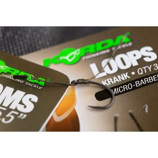 Vezi acum Riguri Korda Loops Krank Micro-Barbed, 18lbs, 3buc/blister