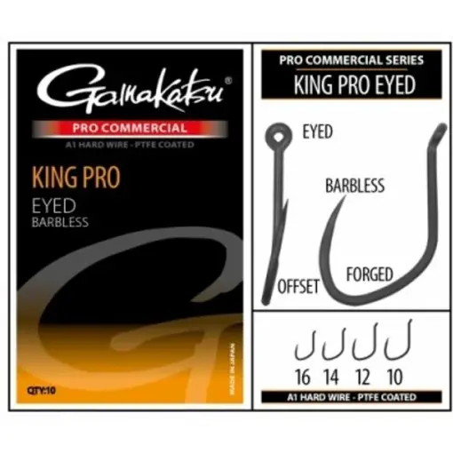 Doar azi Carlige Gamakatsu Coars Pro-C King Pro Eyed, 10buc/plic