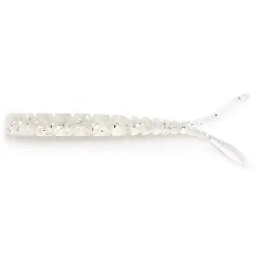 Grub Mustad Aji Micro Pilo, Clear Silver Glitter, 5cm, 15buc/plic Reduceri