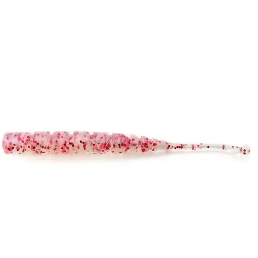 Grub Mustad Aji Micro Plu, Clear Red Glitter, 5cm, 15buc/plic Ieftin