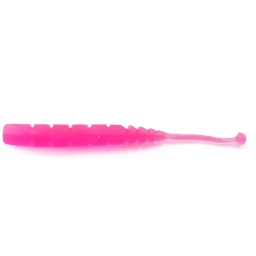 Grub Mustad Aji Micro Plu, UV Clear Pink, 5cm, 15buc/plic Preț redus