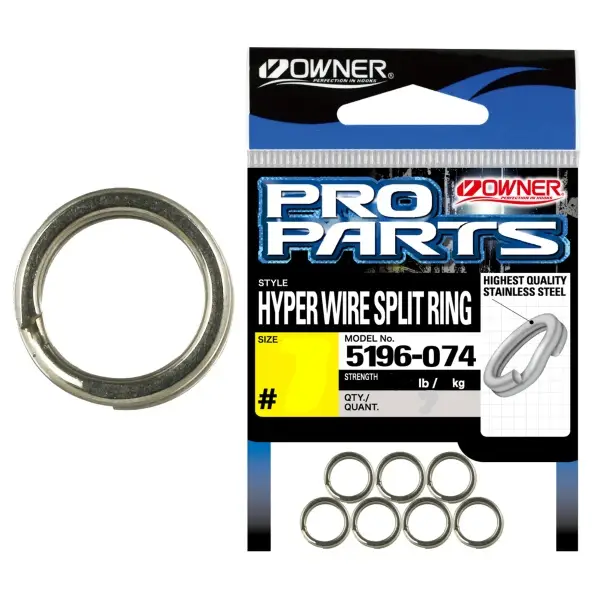 Doar azi Inele Despicate Otel Owner 5196 Hyper Wire Split Ring 7buc/pac