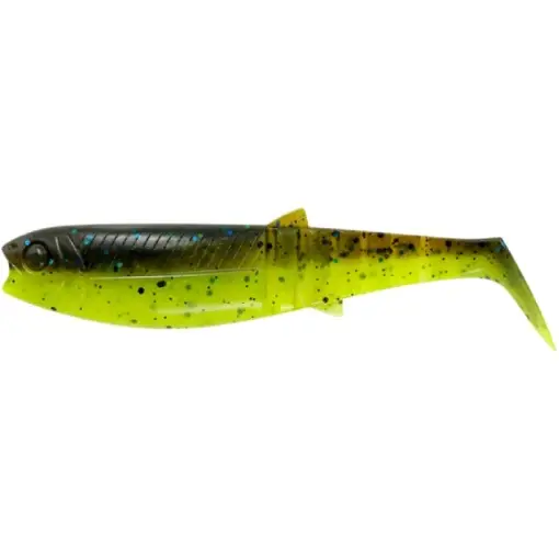 Livrare expres Shad Savage Gear Cannibal Shad, Chartreuse Pumkin, 10cm, 9g, 5buc