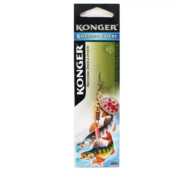 Ofertă de sezon Lingura Rotativa Konger Devil S20 Holo Red Dot