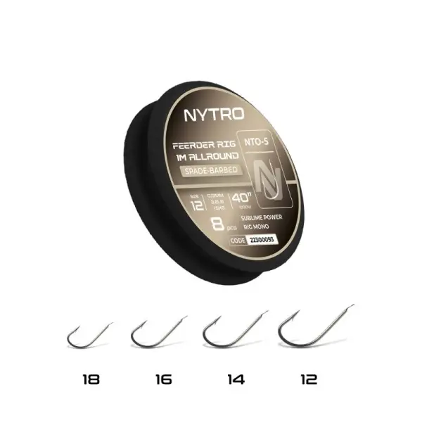 Ofertă exclusivă Rig Feeder Allround Nytro 100cm NTO5 Monofilament