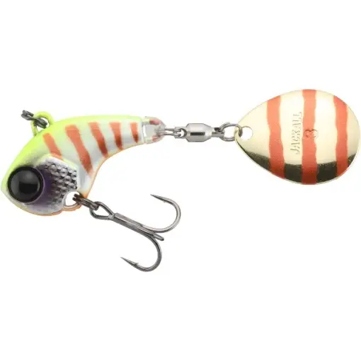 Spinnertail Jackall Deracoup Spinner, Chart Back Bluegill Stripe, 7g Plată sigură