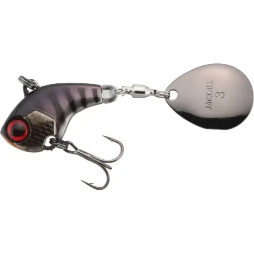 Popular Spinnertail Jackall Deracoup Spinner, Muddy Black, 7g