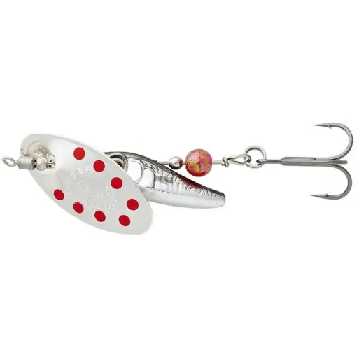 Lingurita Rotativa Savage Gear Spinner Sticklebait Sinking Nr.1, Dirty Silver Red, 4.5g Bestseller