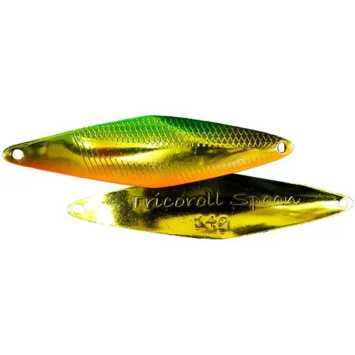 Lingurita Oscilanta Jackall Tricoroll, Green Gold Ayu, 6.8cm, 14g Expediere rapidă