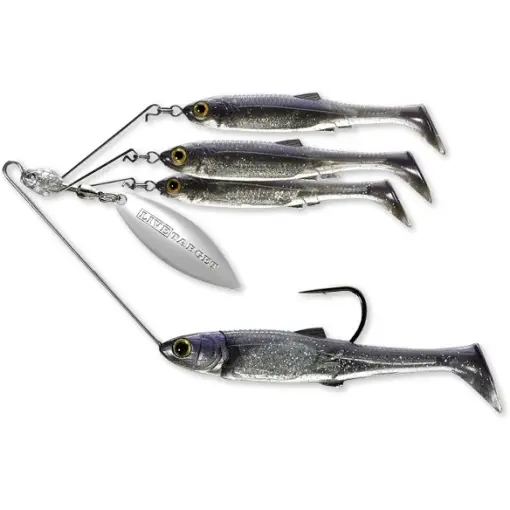 Lichidare de stoc Spinnerbait Live Target BaitBall Spinner Rig Large, Purple Pearl/Silver, 14g