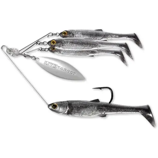Reducere Spinnerbait Live Target BaitBall Spinner Rig Medium, Smoke/Silver, 11g