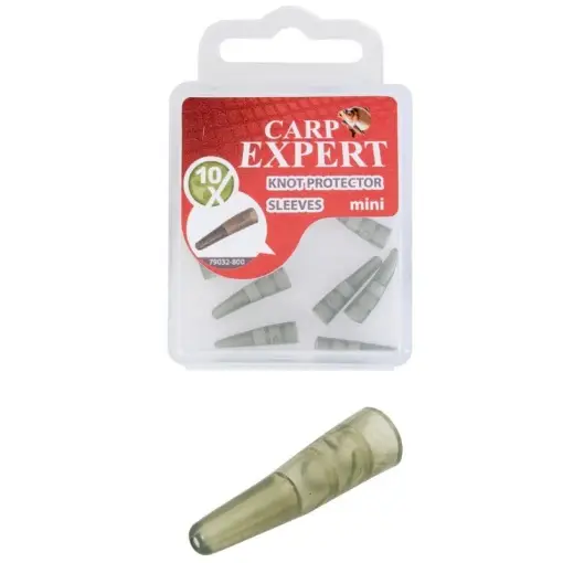 Calitate înaltă Conuri Carp Expert Knot Protector Sleeves, 10 buc/plic