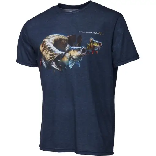 Transport gratuit Tricou Savage Gear Cannibal Blue