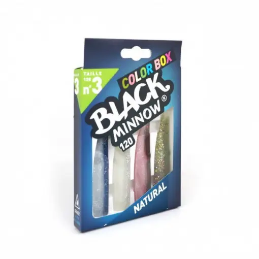 Set Shad Black Minnow Natural, 12cm, 4buc/plic Fiiish Preț mic