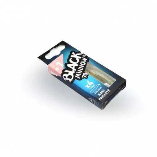 Combo Shad Black Minnow Shore Kaki, 7cm, Cap 6g + Shad Rezerva Fiiish Chilipir
