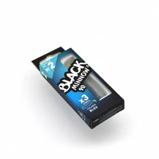 Discount Shad Black Minnow Blue, 9cm, 3buc/plic Fiiish