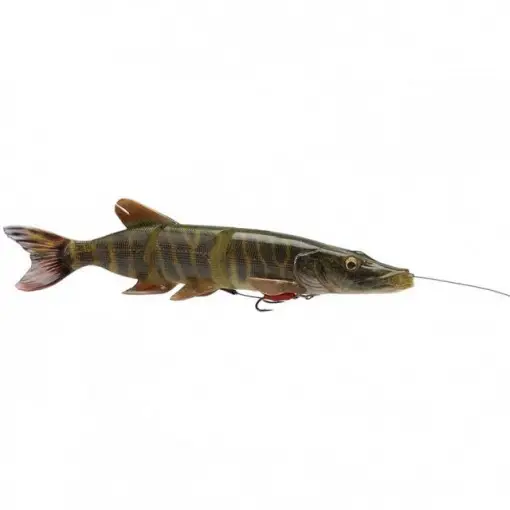 Expediere rapidă Vobler Swimbait Savage Gear 4D Line Thru Pike SS01, 25cm, 105g