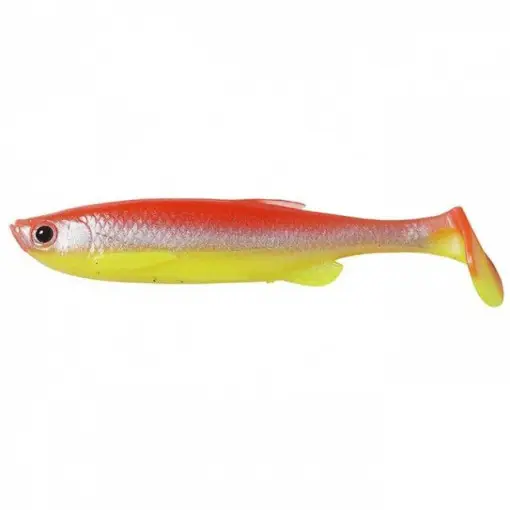 Reducere specială Shad Savage Gear Fat Minnow T-Tail YR Fluo, 9cm, 4buc