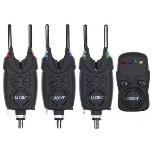 Retur gratuit Set avertizoare Jaxon XTR Carp Sensitive Energy cu statie, 3+1