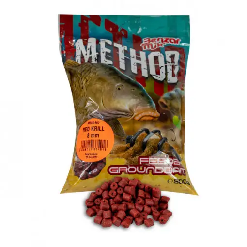Popular Pelete Benzar Mix Method, Red Krill, 800g