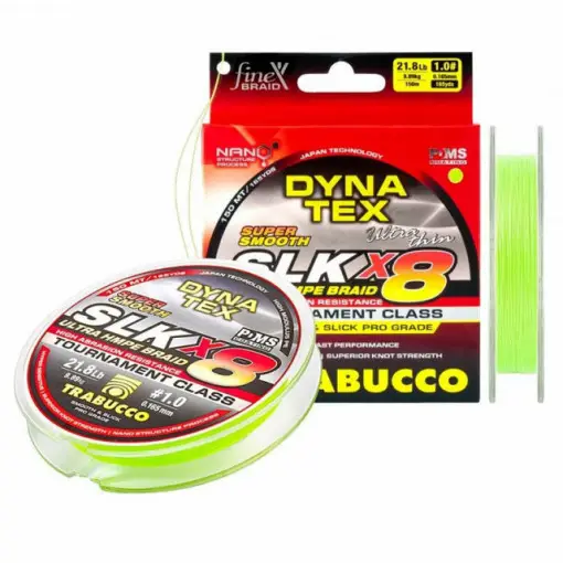 Fir textil Trabucco Dyna-Tex Pro SLK X8, Lime Green, 150m Premium