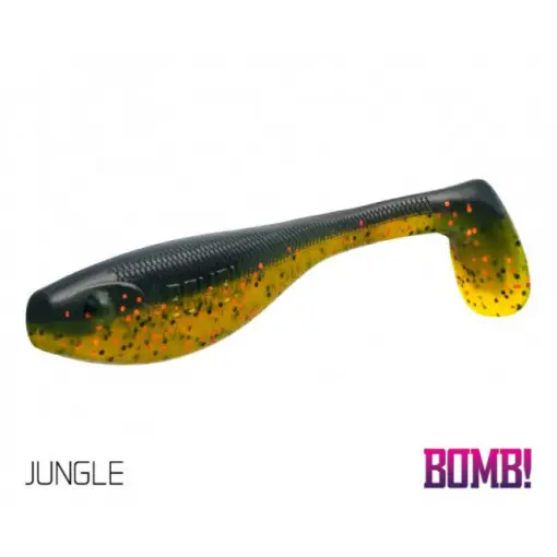 Disponibil imediat Shad Delphin BOMB Fatty, Jungle, 10cm, 5 buc