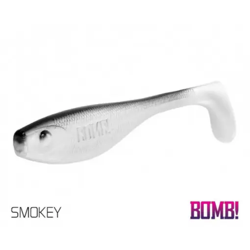 Shad Delphin BOMB Fatty, Smokey, 10cm, 5 buc Ultima șansă