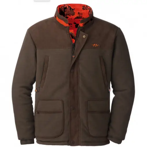 Ofertă exclusivă Jacheta reversibila Blaser Fleece Bastian Mud, maro