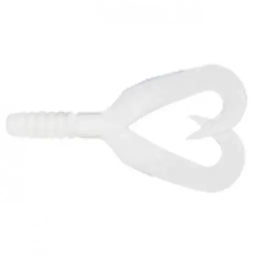 Twister Mann's Twintail, White, 4cm, 8buc Premium