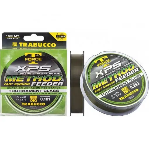 Fir Trabucco XPS Method Feeder, camuflaj, 150m Retur ușor