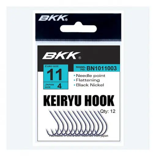 Ultima șansă Carlige BKK Keiryu Diamond, Black Nickel