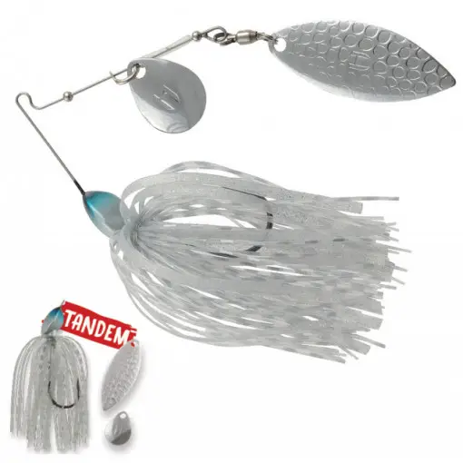 Preț redus Spinnerbait Herakles Flatter Compact Tandem, Silver, 7g