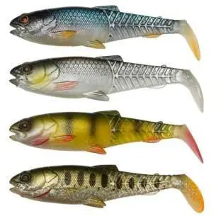 Mai ieftin Set naluci Savage Gear Craft Cannibal Paddletail, Clear Water Mix, 12.5cm, 20g, 4bc