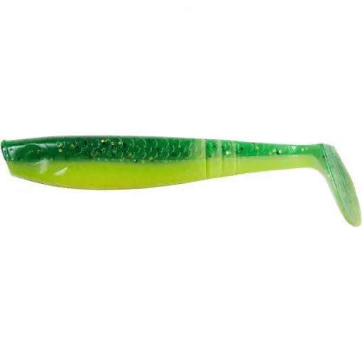 Preț redus Naluca Ron Thompson, Shad Paddle Tail, UV Green Lime, 8cm, 3.5g, 4bc