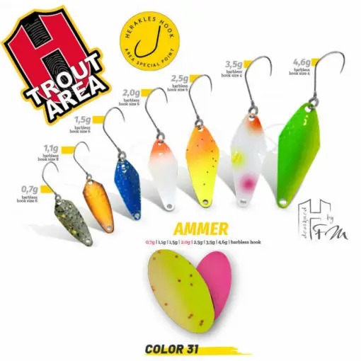 Oscilanta Herakles Ammer, Culoare 31 - Rainbow, 1.5 g Bestseller