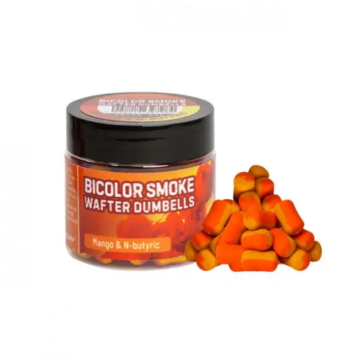 Reducere specială Pop up Bicolor Smoke Wafter Dumbells Benzar Mix, 12x8 mm, 30ml