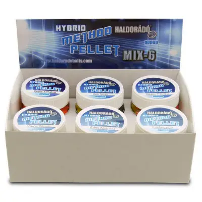 Ultima șansă Pelete Haldorado Hybrid Method Pellet, Mix 6 arome, 8mm