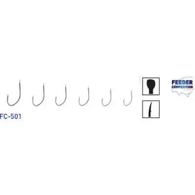 Cumpără online Carlige Carp Zoom Feeder Competion 501, 10 bc