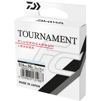 Cumpărături sigure Fir Daiwa Tournament Fluorocarbon Leader, 50m
