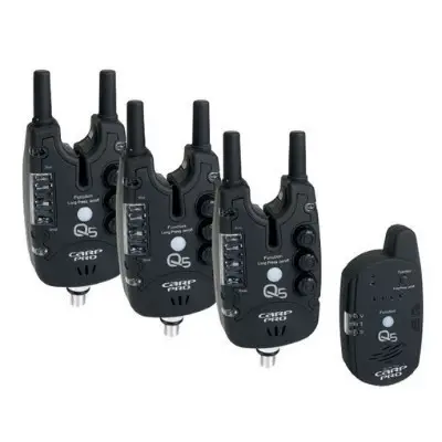 Set 3 avertizori cu statie Carp Pro Q5 Ofertă exclusivă