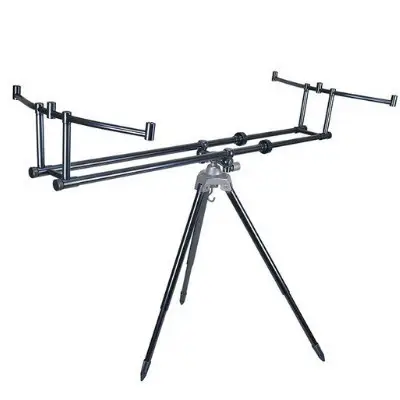 Premium Rod Pod Carp Pro Gun Smoke, Black, 3 posturi