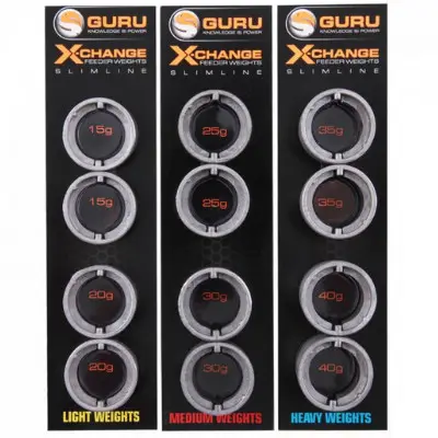 Set plumbi rezerva Guru Slimline X-Change Distance Feeders Light, 4bc Cel mai bun preț