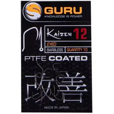 Ultima șansă Carlige Guru Kaizen Eyed Barbeless, 10bc