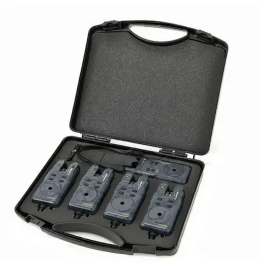 Set 4 avertizori cu statie Carp Pro Flapper Camou Ofertă
